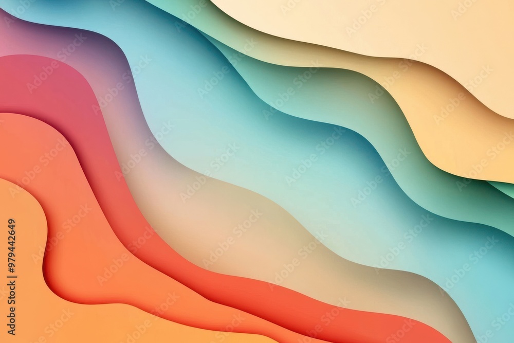 Poster stylized text design with a gradient border effect for creative projects