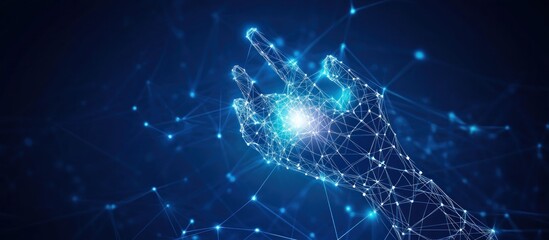 Abstract Hand Reaching Towards Light