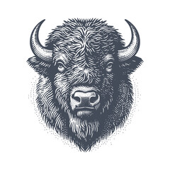 bison vector illustration