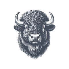 bison vector illustration