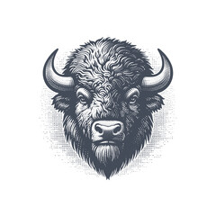 bison vector illustration