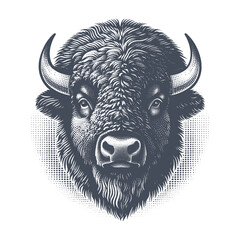 bison vector illustration