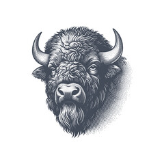 bison vector illustration