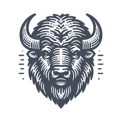 bison vector illustration