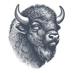 bison vector illustration