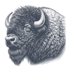 bison vector illustration