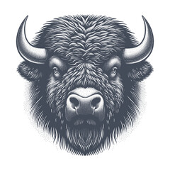 bison vector illustration