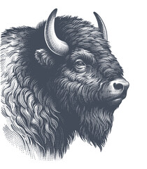 bison vector illustration