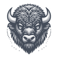 bison vector illustration