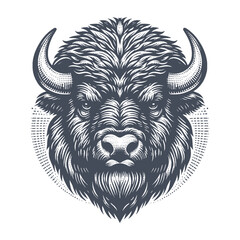 bison vector illustration