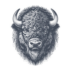 bison vector illustration