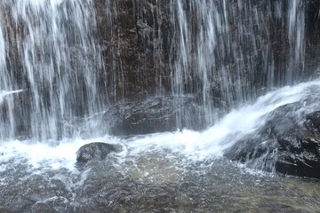 Sa Lad Dai waterfalll in forest at Banna travel location on Thailand