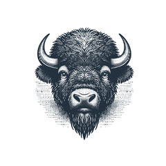 bison vector illustration