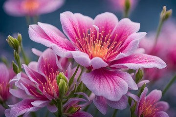 close up of pink flower