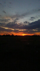 sunset in the mountains