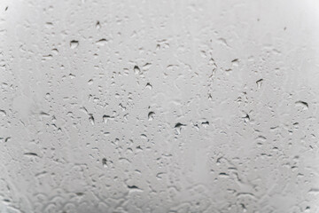 droplet on window glass background and texture