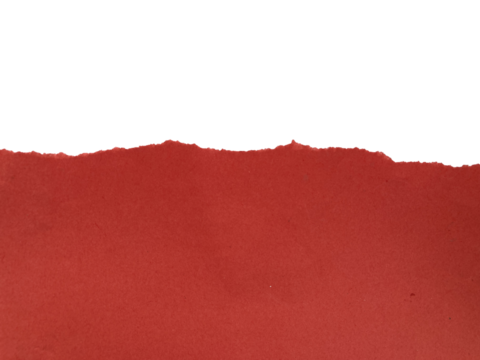 Red torn paper  background ,transparent png