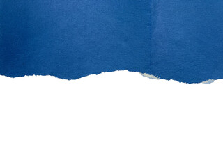 Blue torn paper background