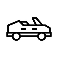 cabriolet line icon