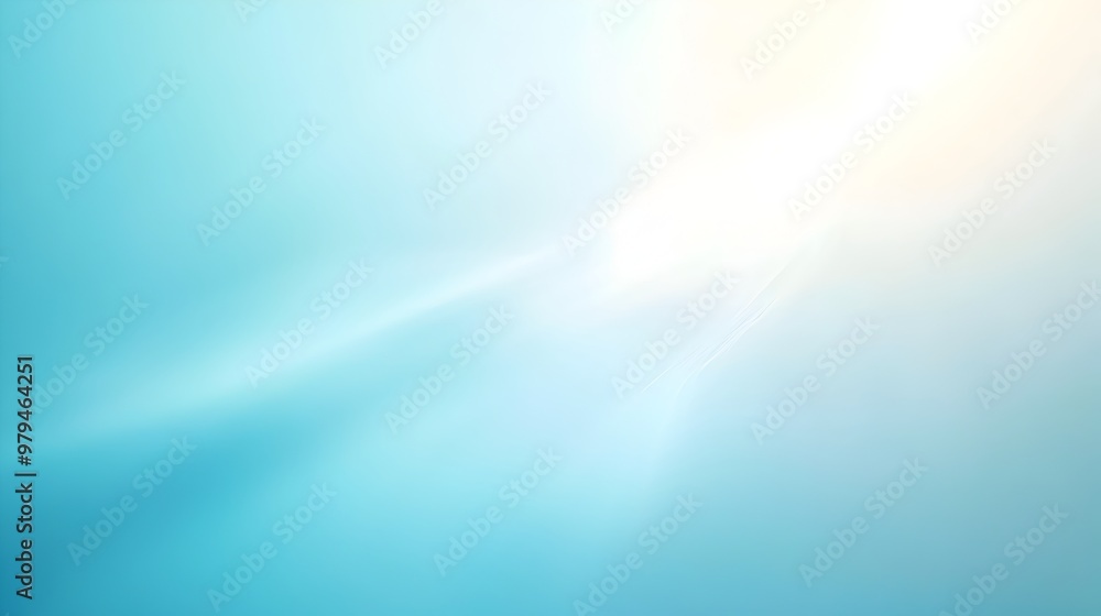 Poster calming turquoise gradient abstract background for relaxing atmosphere