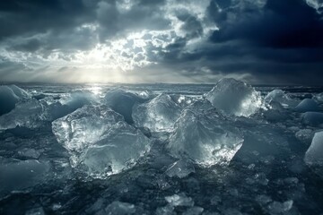 Fototapeta premium melting glacier image