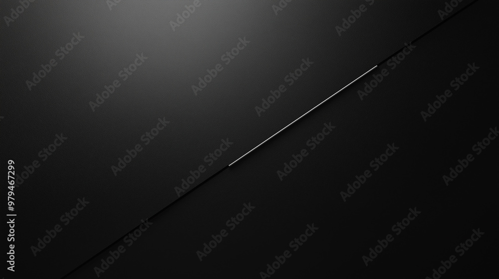 Poster Abstract background with diagonal line dividing black surfaces