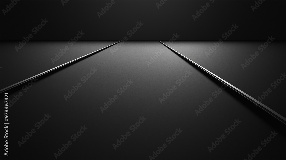 Aufkleber two diagonal chrome lines crossing dark gray background