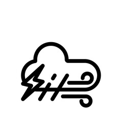 cloud lingtning windy rain  