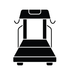 Treadmill icon solid vector design in trendy style