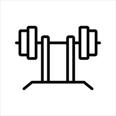 Smith machine icon line vector design in trendy style