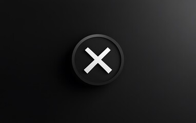 Obraz premium Silent Mode Logo Design with Crossed Out Bell in Circle Symbol - Minimalist Graphic Illustration for Quiet Notification Settings