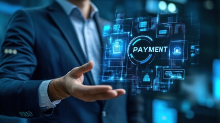 Obraz premium Digital Payment Technology Concept