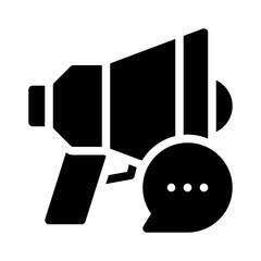 megaphone glyph icon