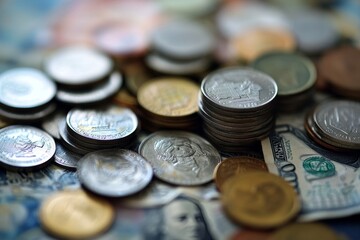 Photography depicting the global economy and digital currencies a visual exploration