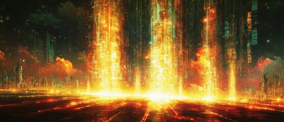 Fototapeta premium Encrypted Reality, Data Privacy