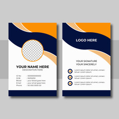 Modern id card design template