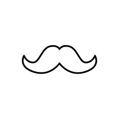 Man mustache sign