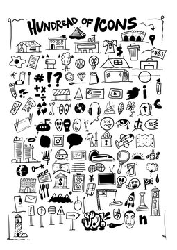 Icons 100 - Vector set