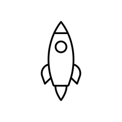 Line rocket icon