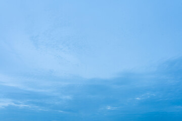 Beautiful blue sky with fluffy white clouds, a stunning natural landscape