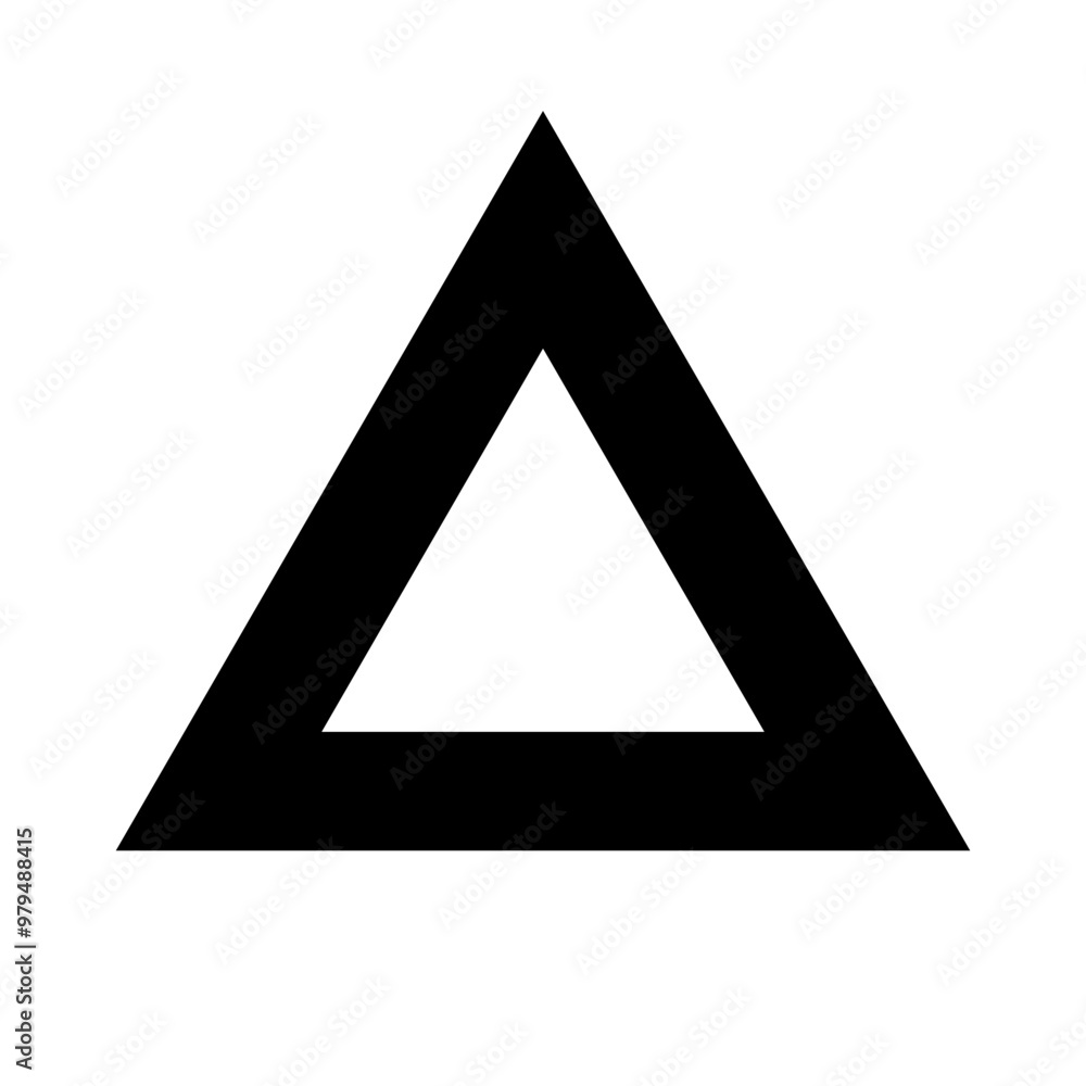 Poster triangle shape. triangle icon. vector.