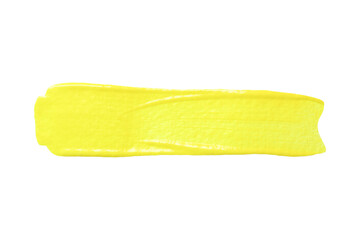 Yellow brush isolated with transparent image.