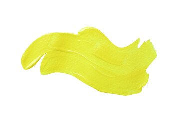 Yellow brush isolated with transparent image.