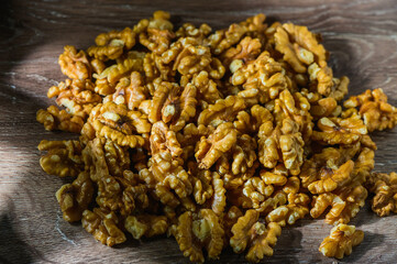 Close up of Walnuts for backgrounds