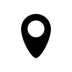 Black location marker