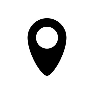 Black location marker