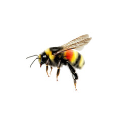 Close-up of a Bumblebee in Flight