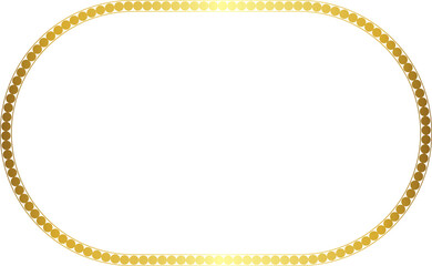 Rectangle Vintage Frame horizontal round circular graphic design artistic Gold picture frame luxury golden frame gold border vector royals framework decoration decorative element white background 