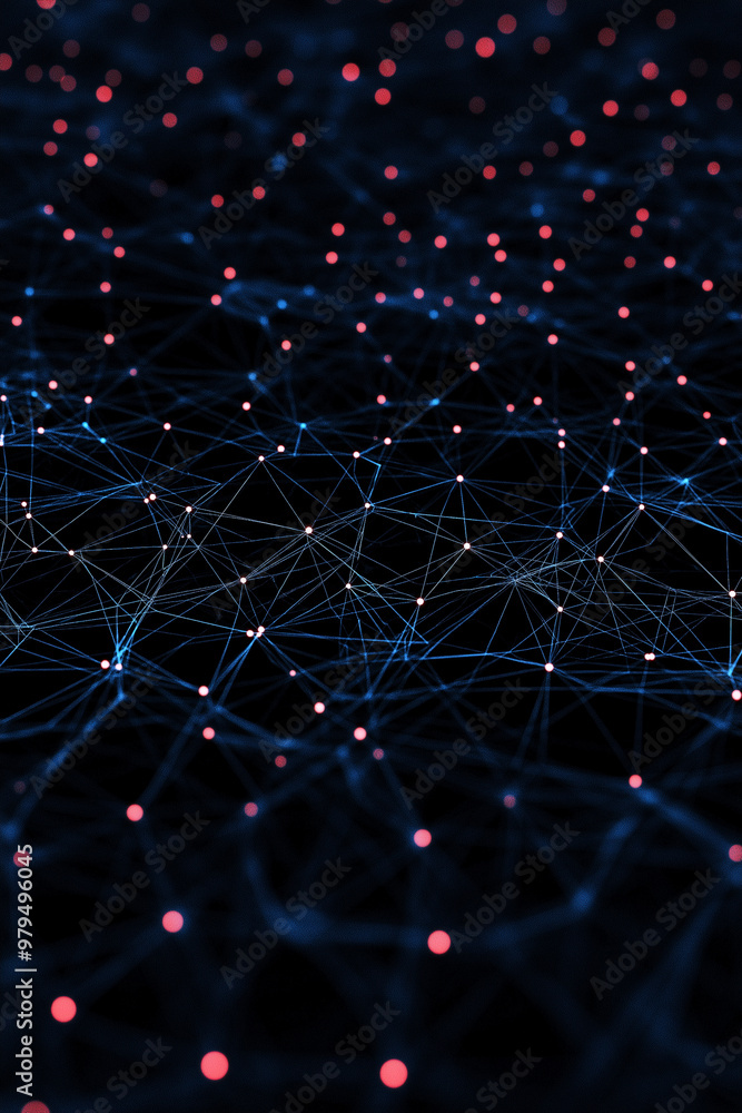 Canvas Prints a computer generated image of a starry night sky with a blue background