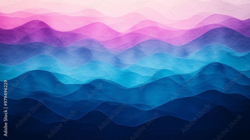 Canvas Prints a colorful wave pattern with purple and blue colors